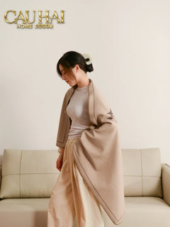 Khăn Cashmere Couture 80x150 - La Parade des Cent Chevaux - Button Édition-CẬU HAI HOME DECOR