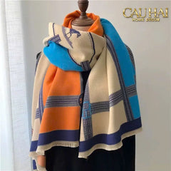 Khăn Cashmere Couture Équestre Moderne 65x185-KHĂN CHOÀNG-CẬU HAI HOME DECOR