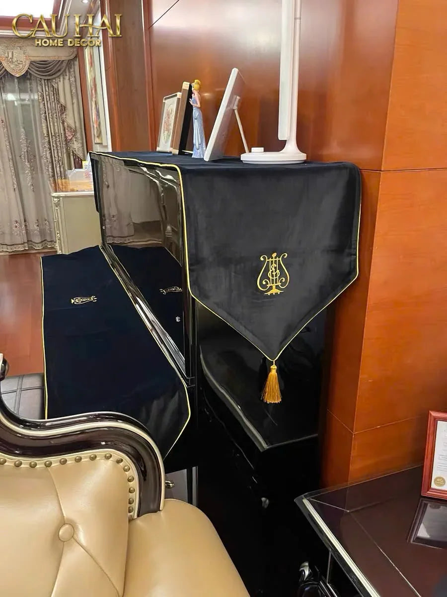 Khăn Phủ Piano Steinway Phantom Velvet D'Or Runner 36X225-KHĂN TRẢI BÀN-CẬU HAI HOME DECOR