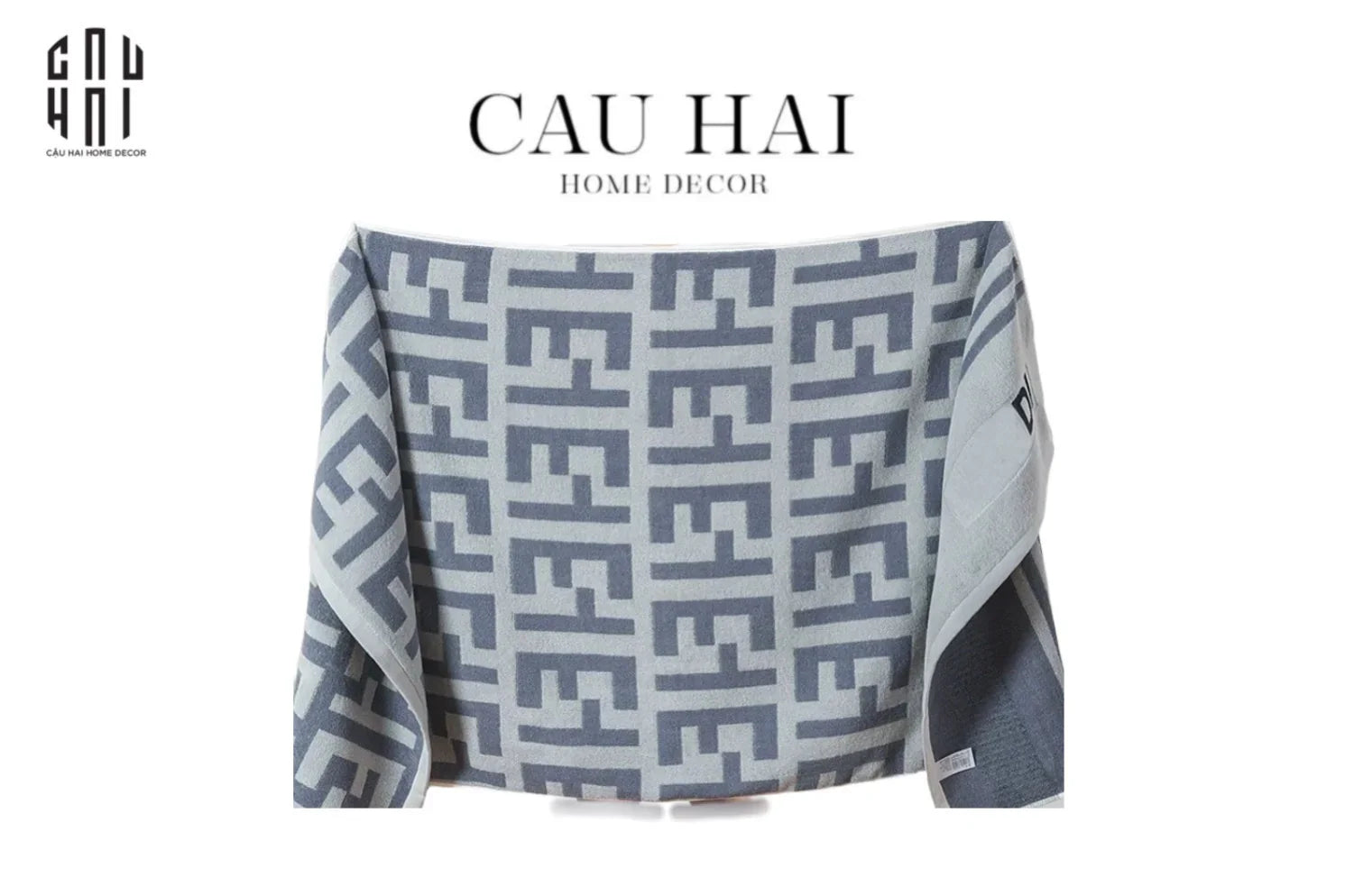Khăn Tắm 70X140 - Fancy Bath Towel - Gris-KHĂN TẮM-CẬU HAI HOME DECOR