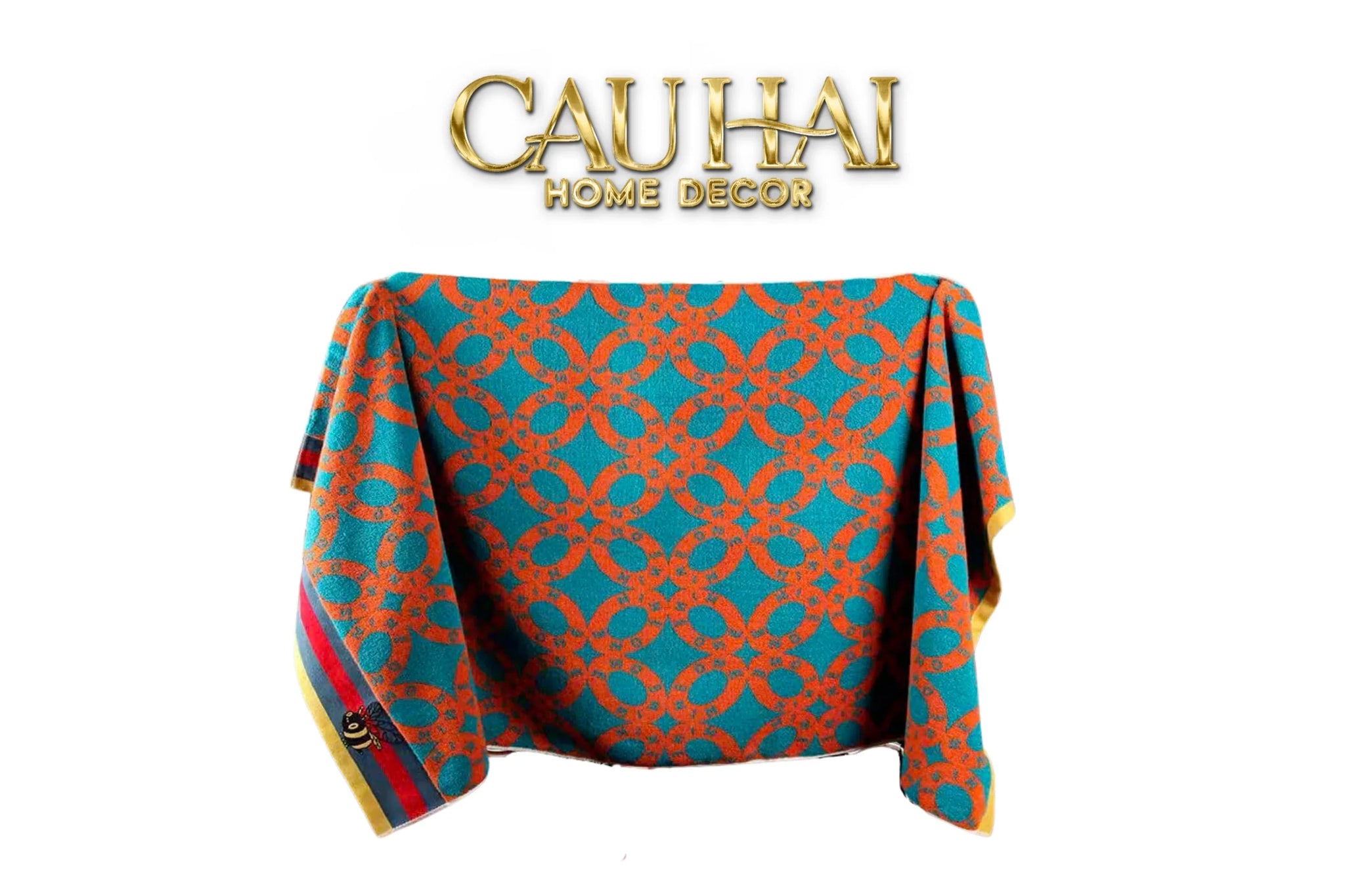 Khăn Tắm 70X140 - Geometric Chain Gc Bath Towel-KHĂN TẮM-CẬU HAI HOME DECOR