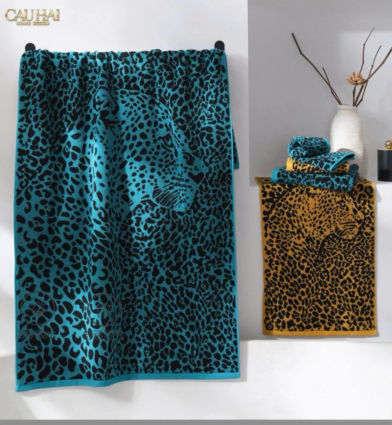 Khăn Tắm 70X140 - Leopard Premium Bath Towel-KHĂN TẮM-CẬU HAI HOME DECOR