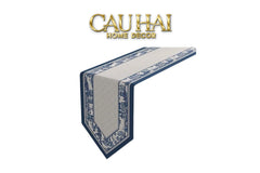 Khăn Trải Bàn Indigo Dynasty Heritage Pastoral Table Runner 3M6-KHĂN TRẢI BÀN-CẬU HAI HOME DECOR