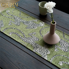 Khăn Trải Bàn - Jarguar Émeraude Sauvage Table Runner 30X240-KHĂN TRẢI BÀN-CẬU HAI HOME DECOR