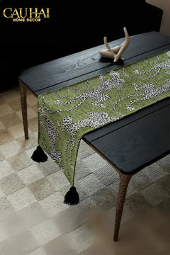 Khăn Trải Bàn - Jarguar Émeraude Sauvage Table Runner 30X240-KHĂN TRẢI BÀN-CẬU HAI HOME DECOR