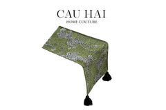 Khăn Trải Bàn - Jarguar Émeraude Sauvage Table Runner 30X240-KHĂN TRẢI BÀN-CẬU HAI HOME DECOR