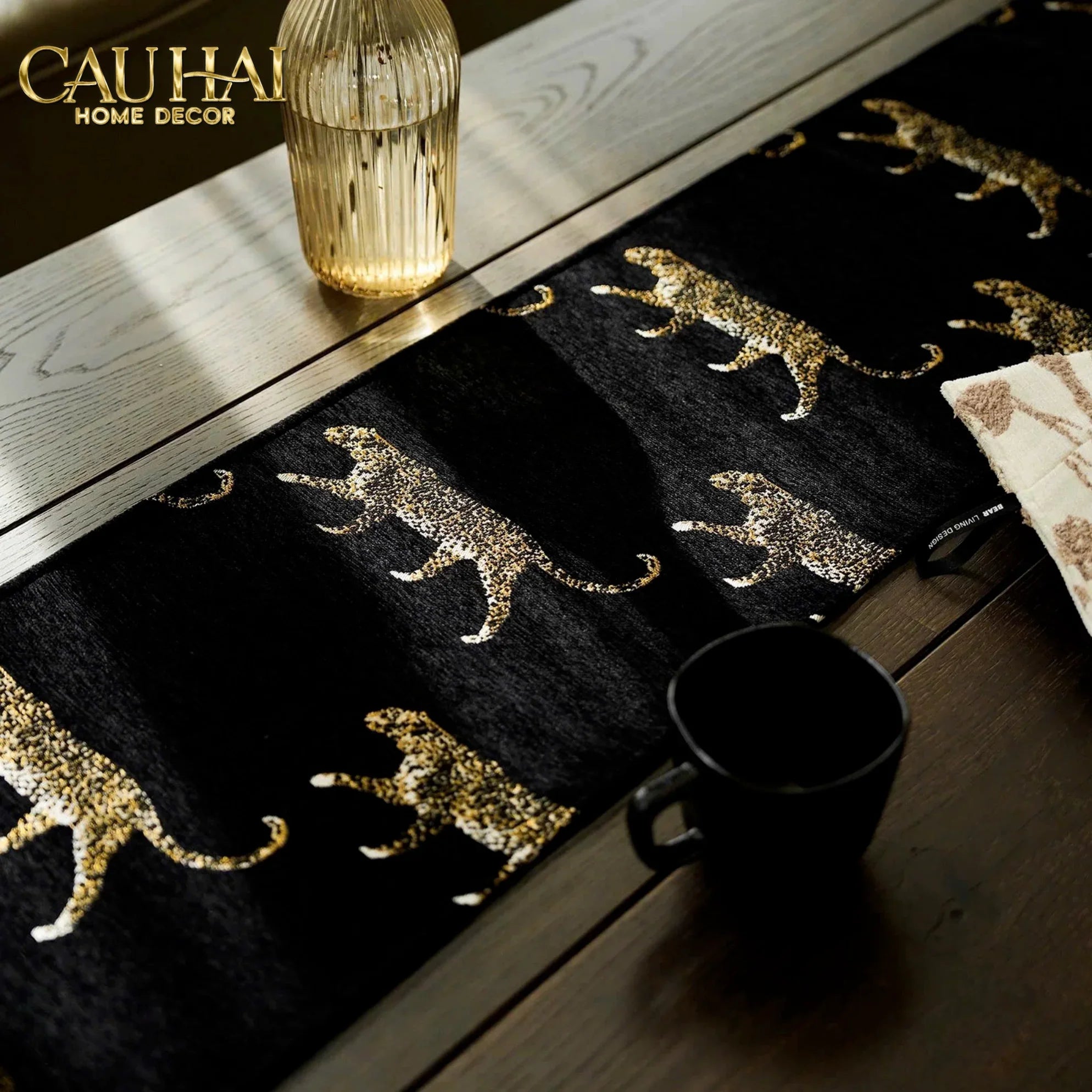 Khăn Trải Bàn - Jarguar Savoir Table Runner 30X240-KHĂN TRẢI BÀN-CẬU HAI HOME DECOR