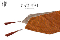 Khăn Trải Bàn Lụa Silk Path - Tabac 2M1-KHĂN TRẢI BÀN-CẬU HAI HOME DECOR