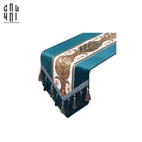 Khăn Trải Bàn Nhung Teal Velvet Mixology Thalia 1M6 Couture Velour Table Runner-CẬU HAI HOME DECOR