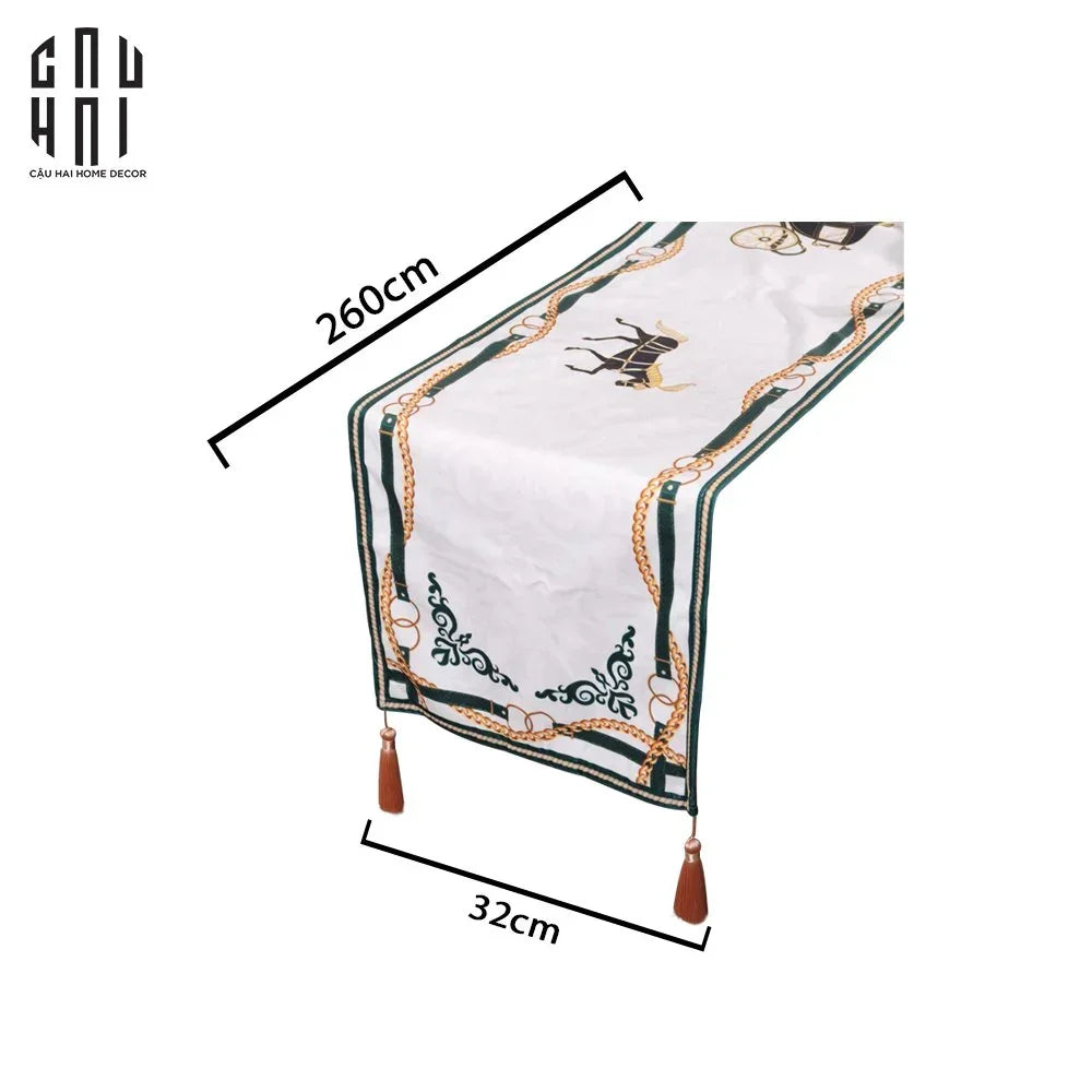 Khăn Trải Bàn Royal Hall Cavalier 2M6 Velvet Table Runner.-KHĂN TRẢI BÀN-CẬU HAI HOME DECOR