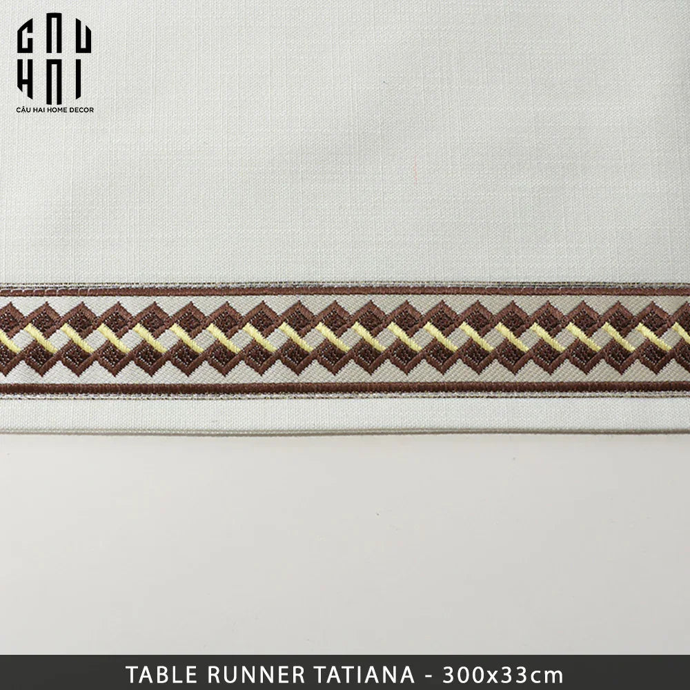 Khăn Trải Bàn Tatiana 3M-KHĂN TRẢI BÀN-CẬU HAI HOME DECOR