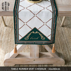 Khăn Trải Bàn Vert Chevaux 2M6 Velvet Table Runner-KHĂN TRẢI BÀN-CẬU HAI HOME DECOR