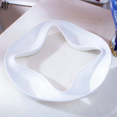 Khay 4 Mùa Quatre Saisons Porcelaine Blanche Plateau-KHAY TRANG TRÍ-CẬU HAI HOME DECOR