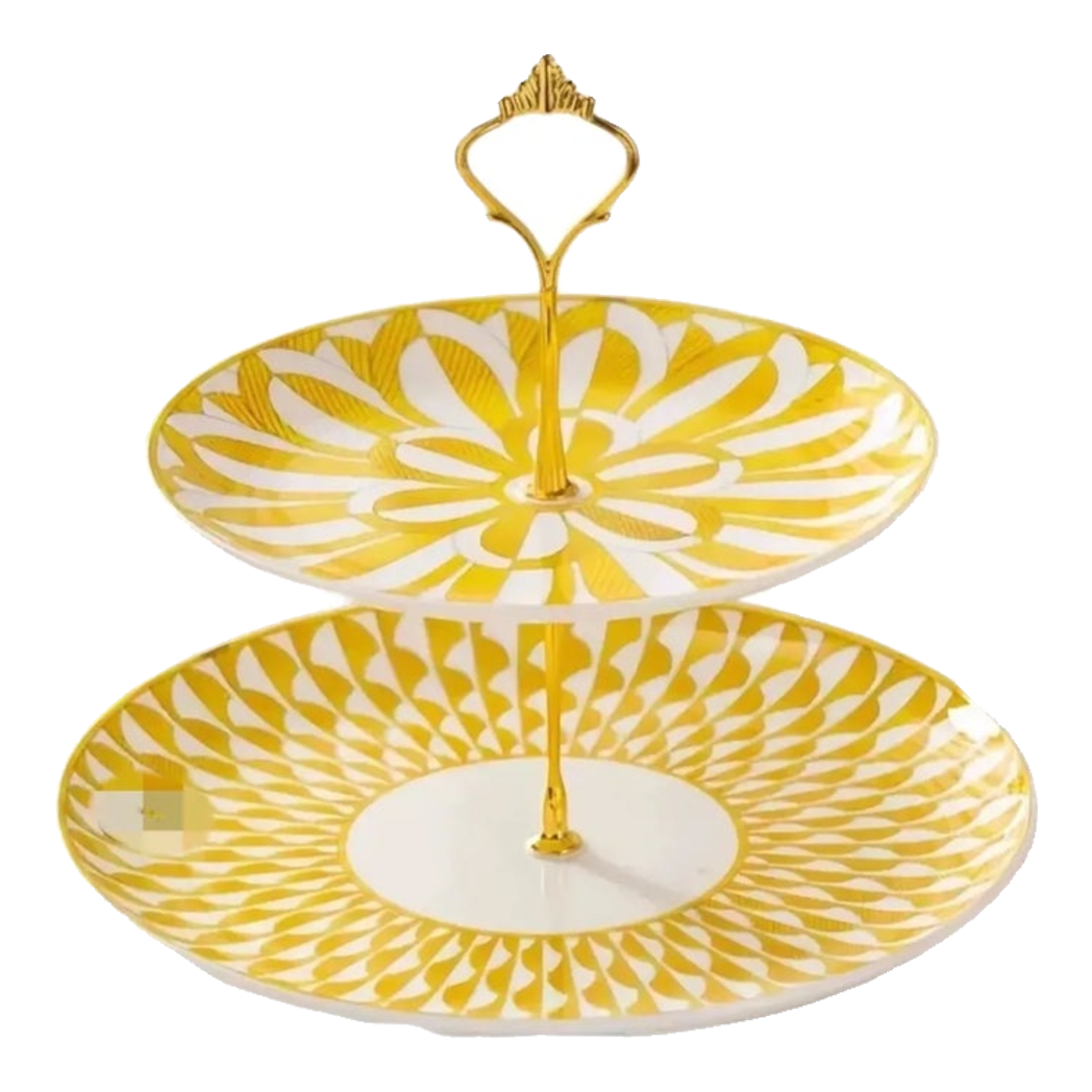 Maison Couture -  Đĩa 2 Tầng Lumière Soleil  Étagère 2 Niveaux