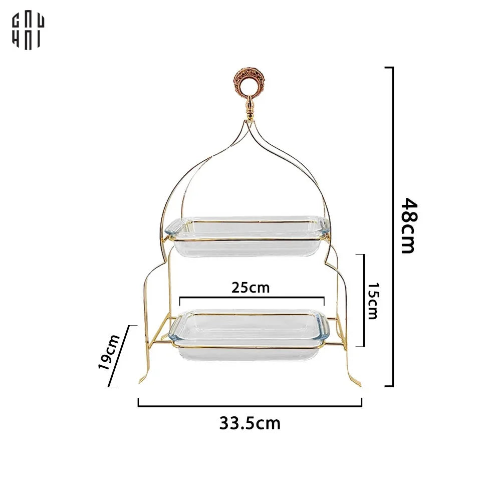 Khay Bánh 2 Tầng Lora-KHAY TRANG TRÍ-CẬU HAI HOME DECOR