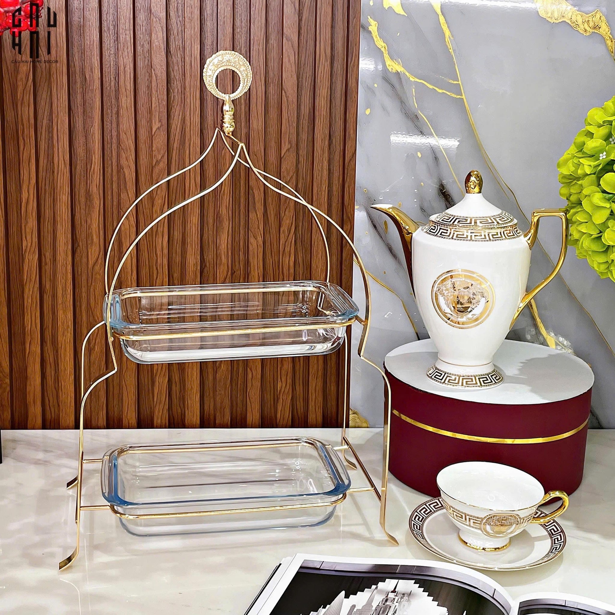 Khay Bánh 2 Tầng Lora-KHAY TRANG TRÍ-CẬU HAI HOME DECOR