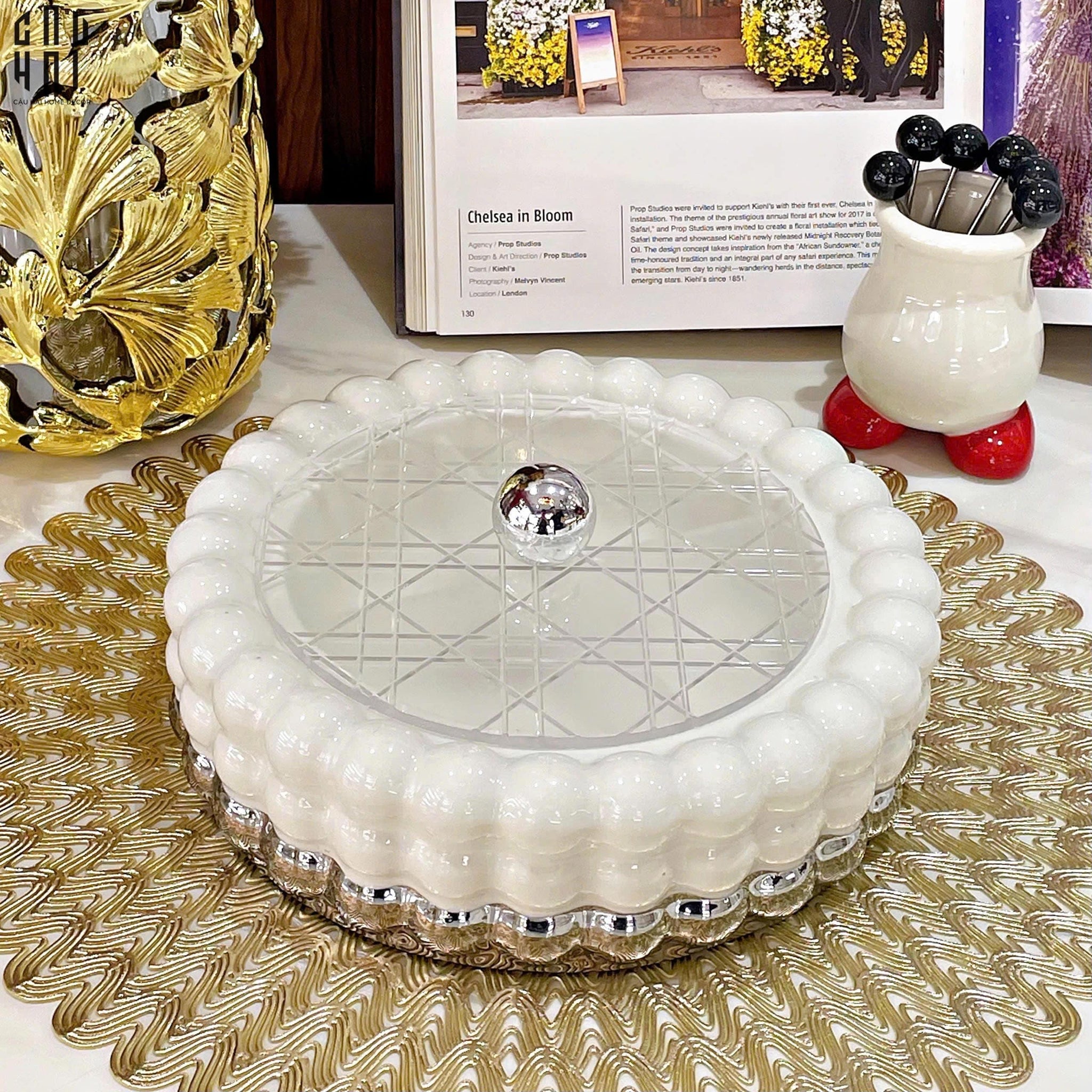 Khay Bánh Kẹo Lovely Angel-KHAY TRANG TRÍ-CẬU HAI HOME DECOR