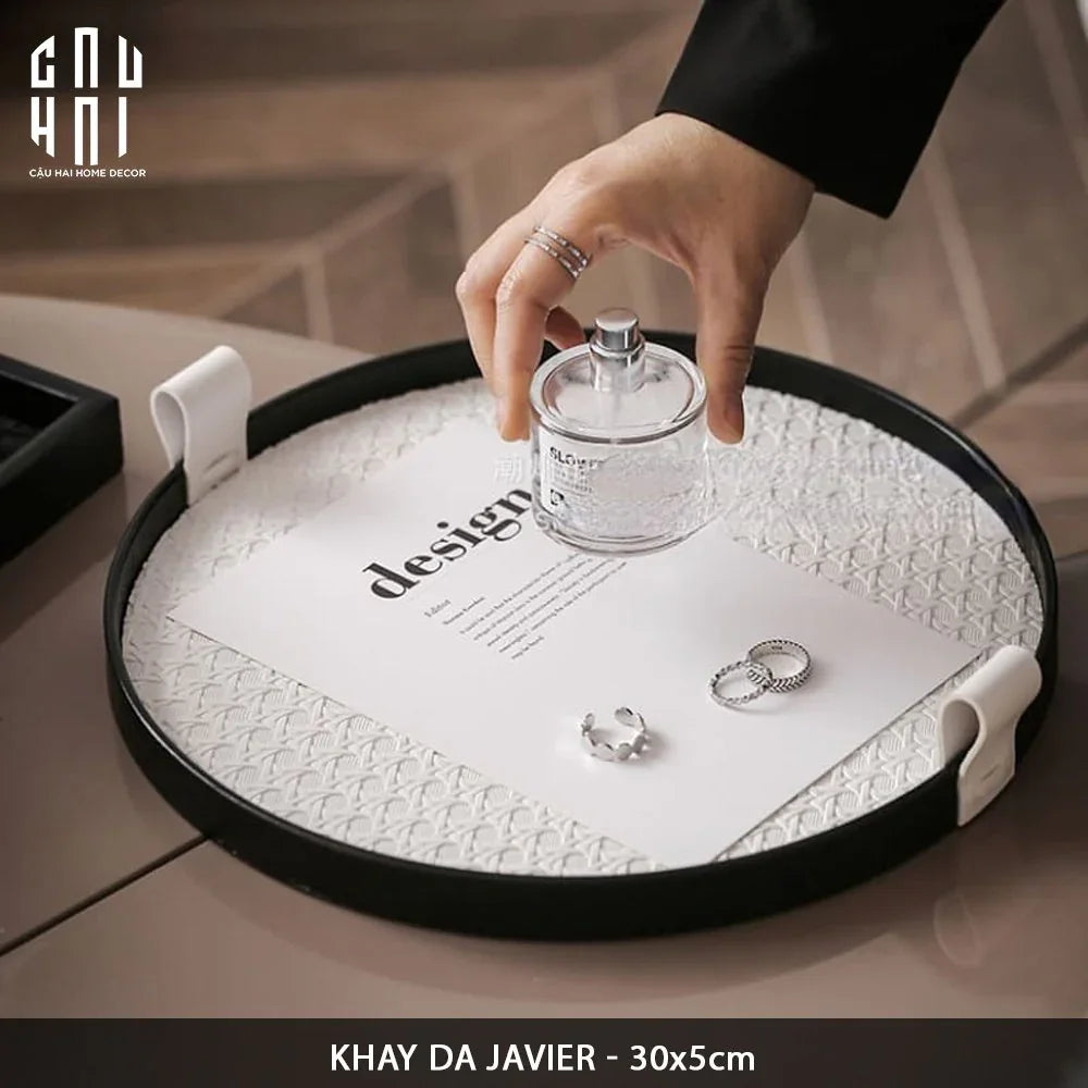 Khay Da Javier Ss25-KHAY TRANG TRÍ-CẬU HAI HOME DECOR