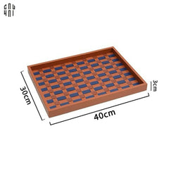 Khay Da Trang Trí Auburn Ruban Cross Tray 30x40-KHAY TRANG TRÍ-CẬU HAI HOME DECOR