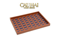 Khay Da Trang Trí Auburn Ruban Cross Tray 30x40-KHAY TRANG TRÍ-CẬU HAI HOME DECOR
