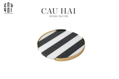 Khay Đá Tròn Reflection Ss25-KHAY TRANG TRÍ-CẬU HAI HOME DECOR