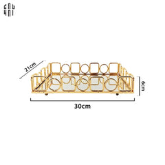 Khay Gương Chữ Nhật Buckingham Mirror Tray 21x36-KHAY TRANG TRÍ-CẬU HAI HOME DECOR