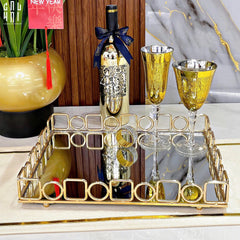 Khay Gương Chữ Nhật Buckingham Mirror Tray 30x38-KHAY TRANG TRÍ-CẬU HAI HOME DECOR