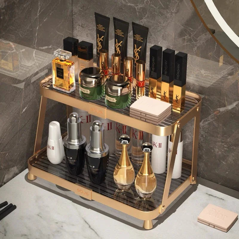 Khay Kệ Phòng Tắm Kệ Bàn Trang Điểm 2 Tầng Chống Nước Twinkle Waterproof Tiered Organizers-KHAY TRANG TRÍ-CẬU HAI HOME DECOR