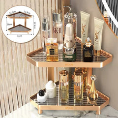 Khay Kệ Phòng Tắm Kệ Bàn Trang Điểm Góc 2 Tầng V Corner Waterproof Tiered Organizers-KHAY TRANG TRÍ-CẬU HAI HOME DECOR