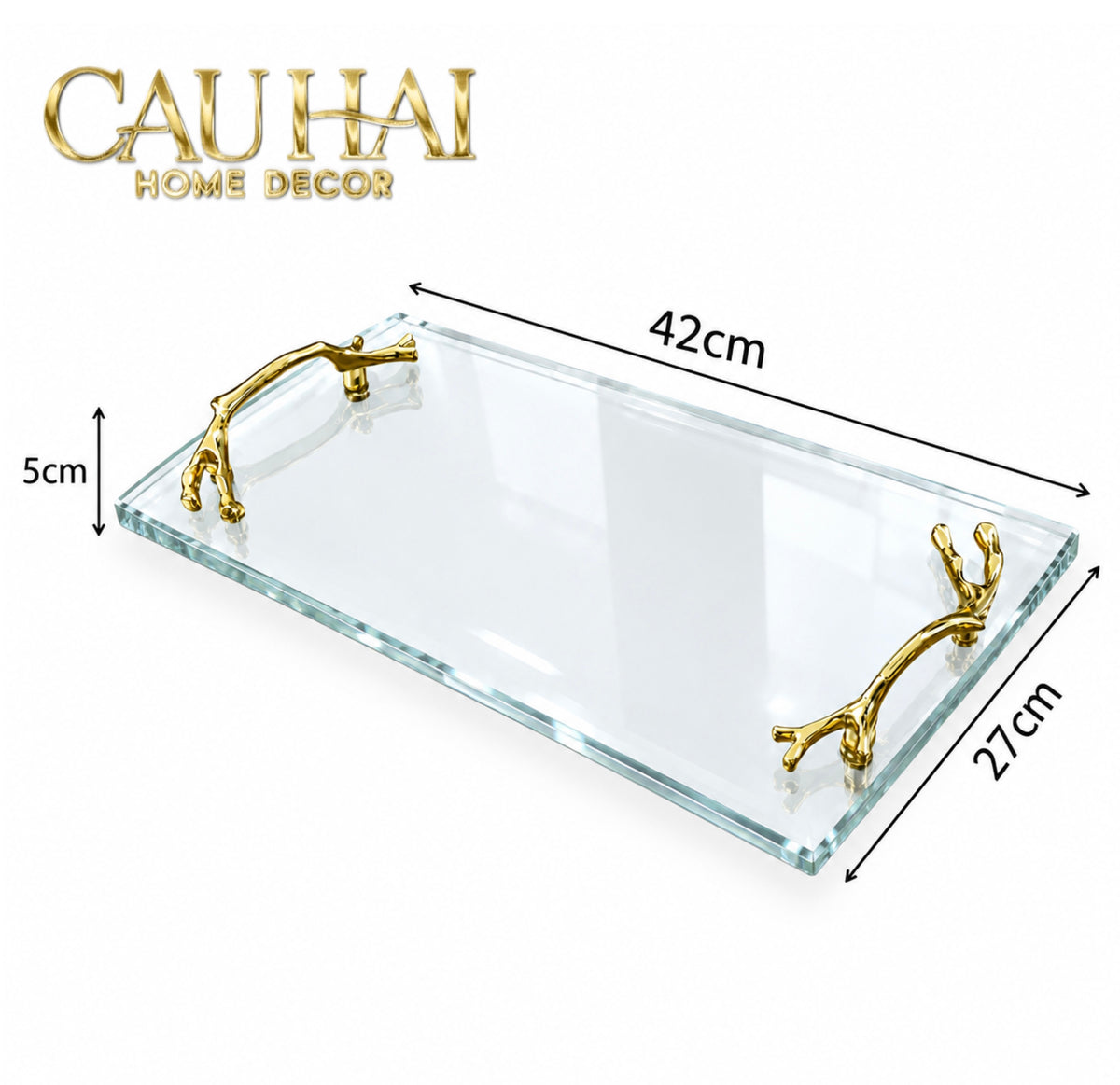 Khay Kính Chữ Nhật Decor Cao Cap Primma 42x27x5-KHAY TRANG TRÍ-CẬU HAI HOME DECOR-CẬU HAI HOME DECOR