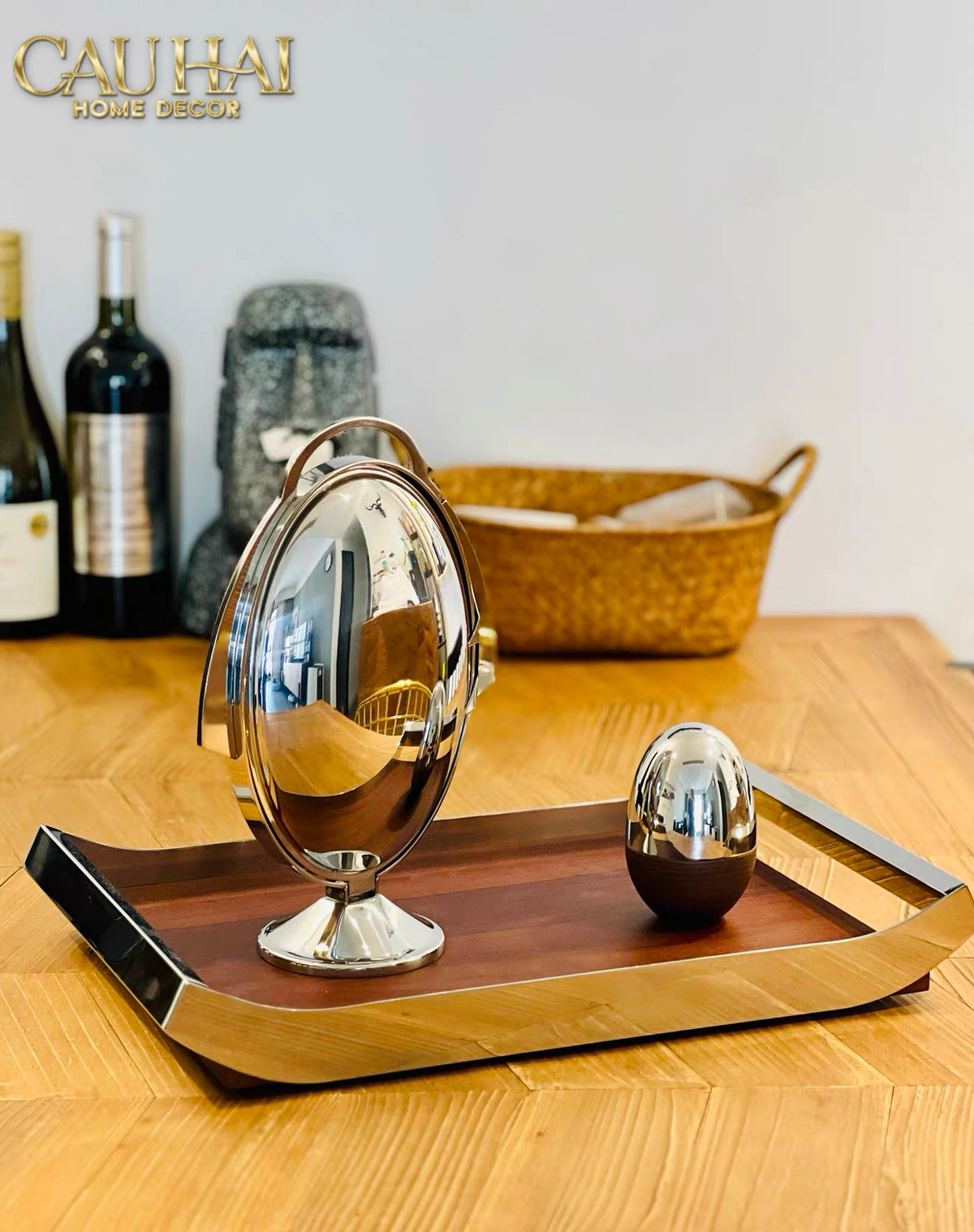 Khay Trang Trí Gỗ Chữ Nhật Sterling Walnut 45x30-KHAY TRANG TRÍ-CẬU HAI HOME DECOR-CẬU HAI HOME DECOR