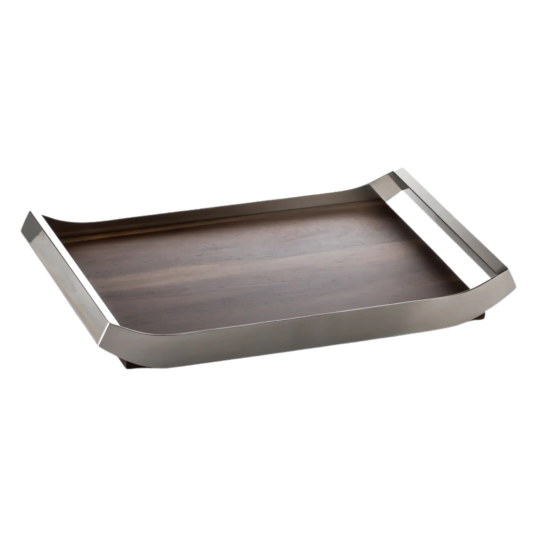 Khay Trang Trí Gỗ Chữ Nhật Sterling Walnut 45x30-KHAY TRANG TRÍ-CẬU HAI HOME DECOR-CẬU HAI HOME DECOR