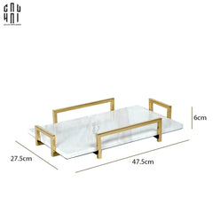 Khay Trang Trí Vân Đá Marble Madison Ss25-KHAY TRANG TRÍ-CẬU HAI HOME DECOR