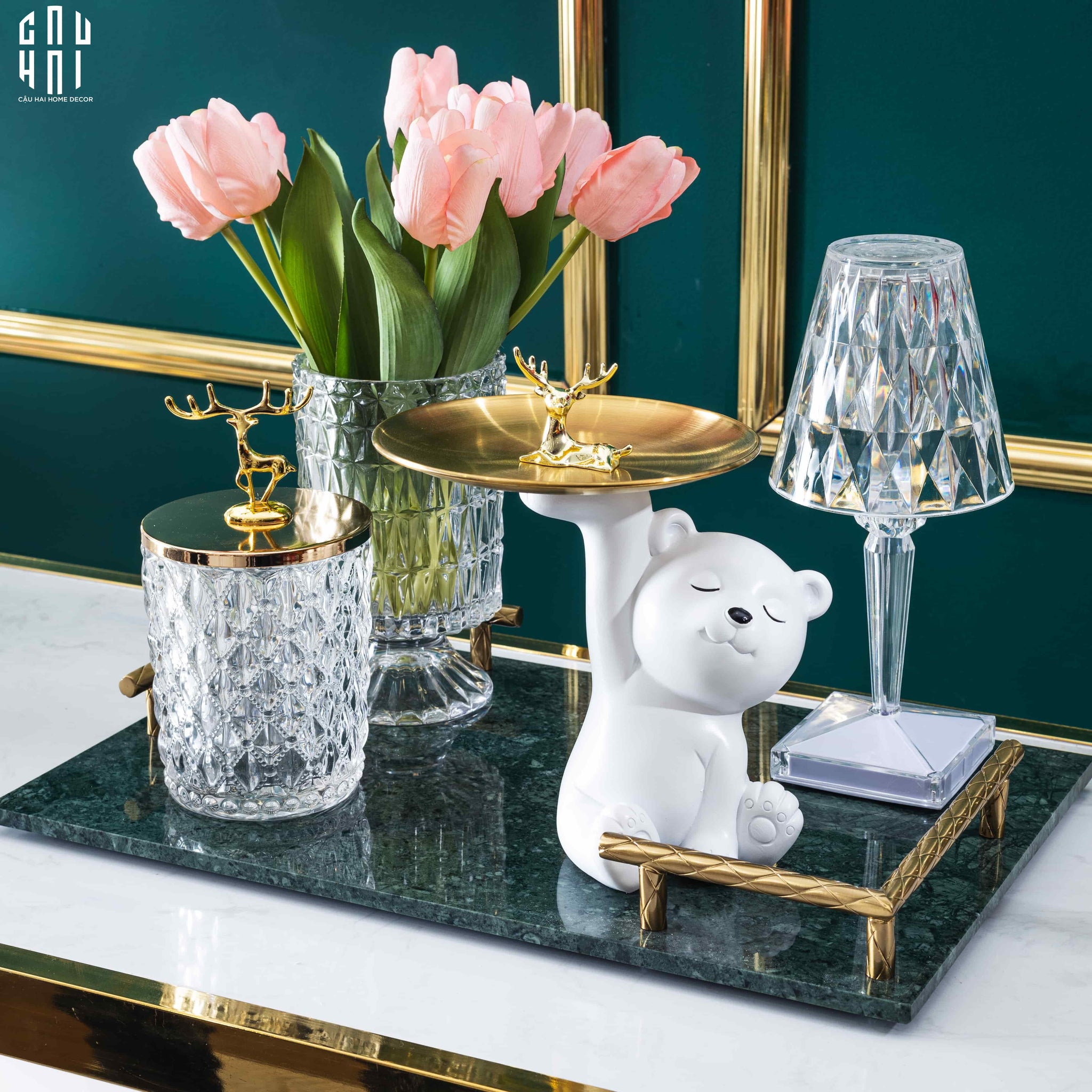 Khay Trang Trí Vân Đá Marble Premium Ss22-KHAY TRANG TRÍ-CẬU HAI HOME DECOR