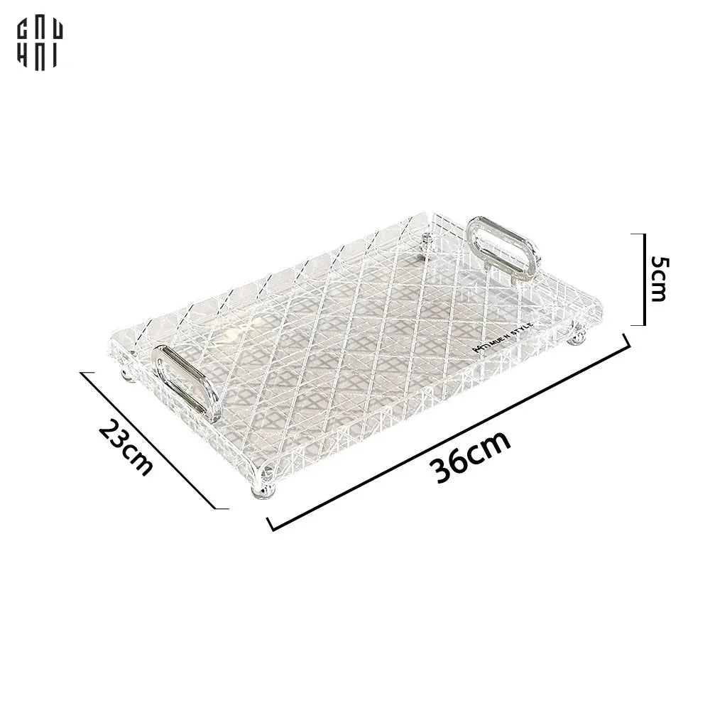 Khay Trang Trí White D.O Pattern-KHAY TRANG TRÍ-CẬU HAI HOME DECOR