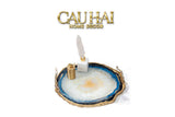 Khay Tròn Abysses Bleu Profond Ronde Decorative Trays 36x40-KHAY TRANG TRÍ-CẬU HAI HOME DECOR