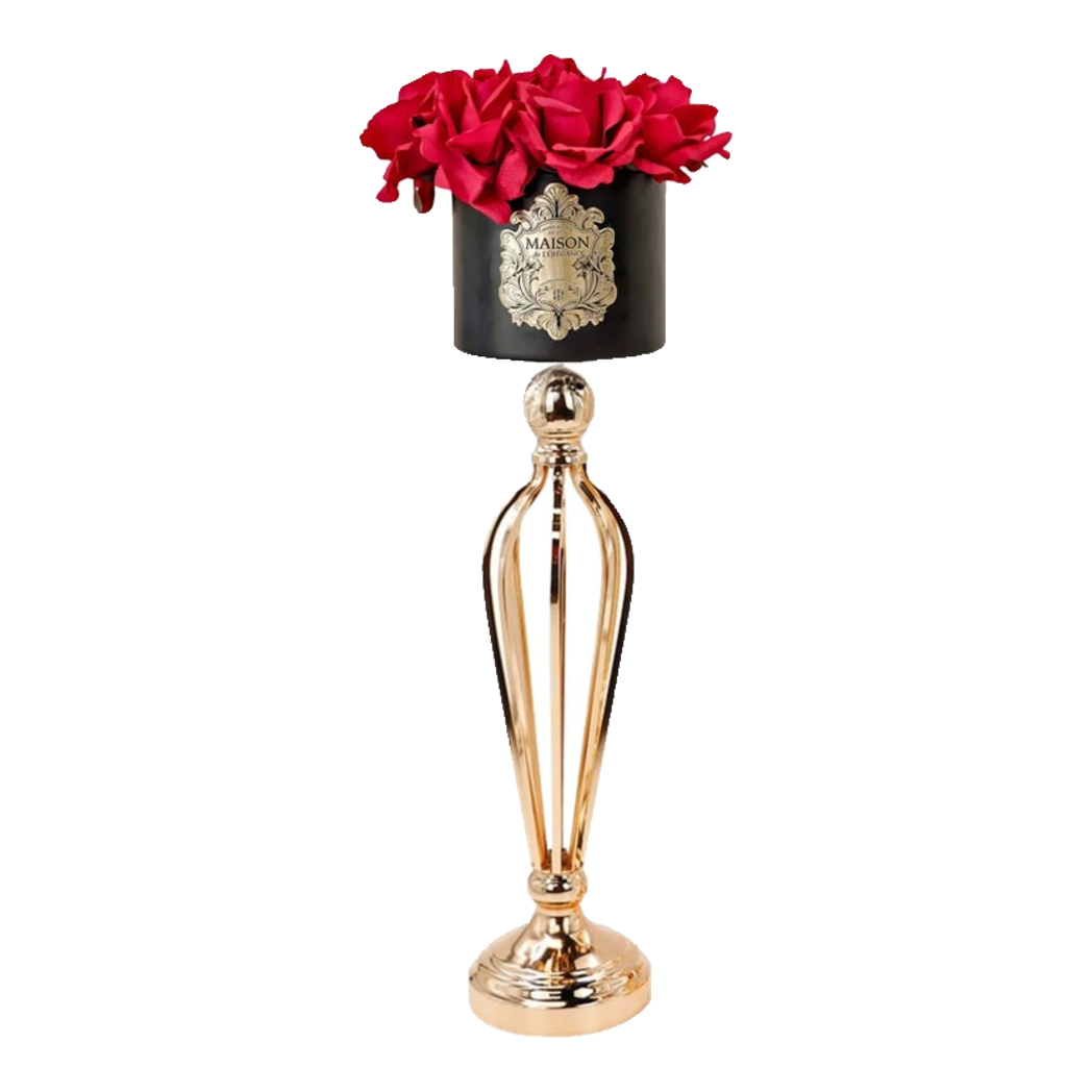 L’Essence Du Rose 12 - Chậu Hoa Hồng Versailles Grande H52-BÌNH HOA-Đối tác tại Trung Quốc theo từng đơn đặt hàng-CẬU HAI HOME DECOR
