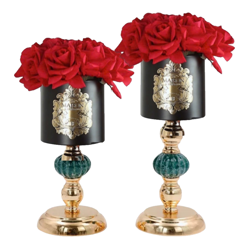 L’Essence Du Rose - Chậu Hoa Hồng Elizabeth H37/41-BÌNH HOA-Đối tác tại Trung Quốc theo từng đơn đặt hàng-CẬU HAI HOME DECOR