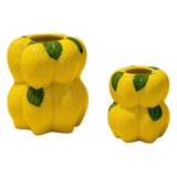 La Sicilia Royale - Set 2 Bình Gốm Sứ Chanh Vàng Citrine Bloom Ceramic Pair - Cậu Hai Home Decor