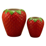 La Sicilia Royale - Set 2 Bình Gốm Sứ Dâu Tây — Fraise Couture Ceramic Pair-BÌNH GỐM SỨ-CẬU HAI HOME DECOR-CẬU HAI HOME DECOR