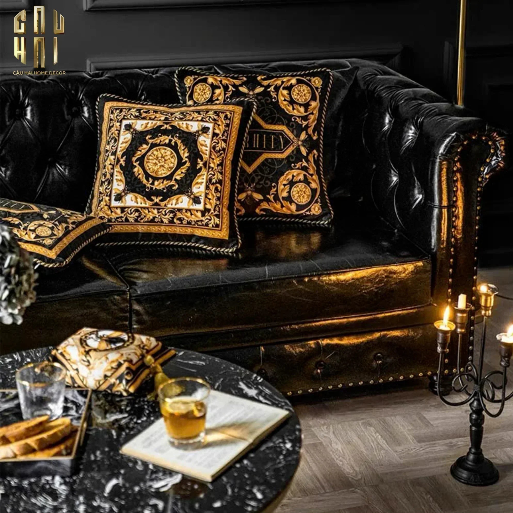 L’Atelier Du Cusson - Vỏ Gối Nhung Luxury Legacy Of Baroque 45-VỎ GỐI-CẬU HAI HOME DECOR