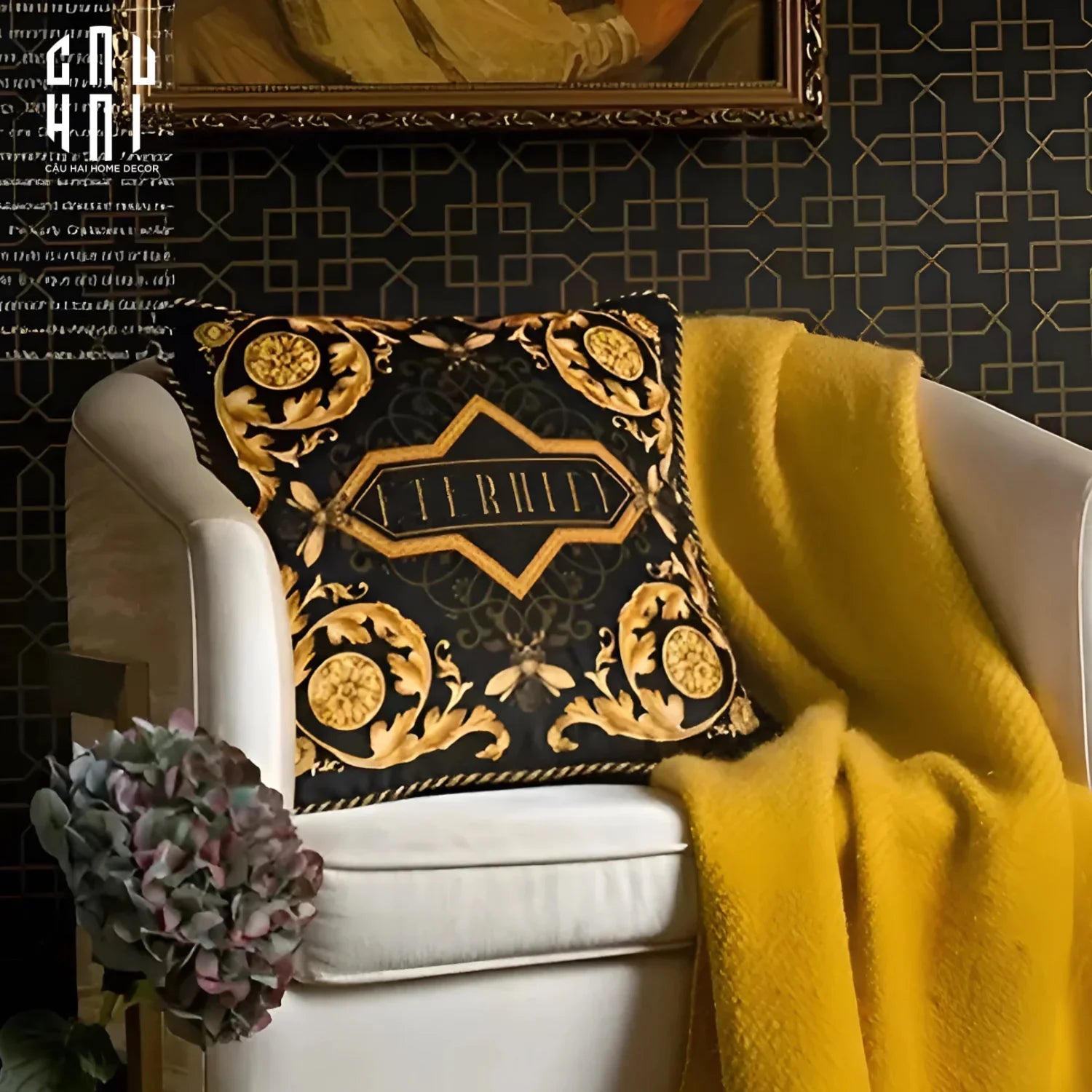 L’Atelier Du Cusson - Vỏ Gối Nhung Luxury Legacy Of Eternity 45-VỎ GỐI-CẬU HAI HOME DECOR