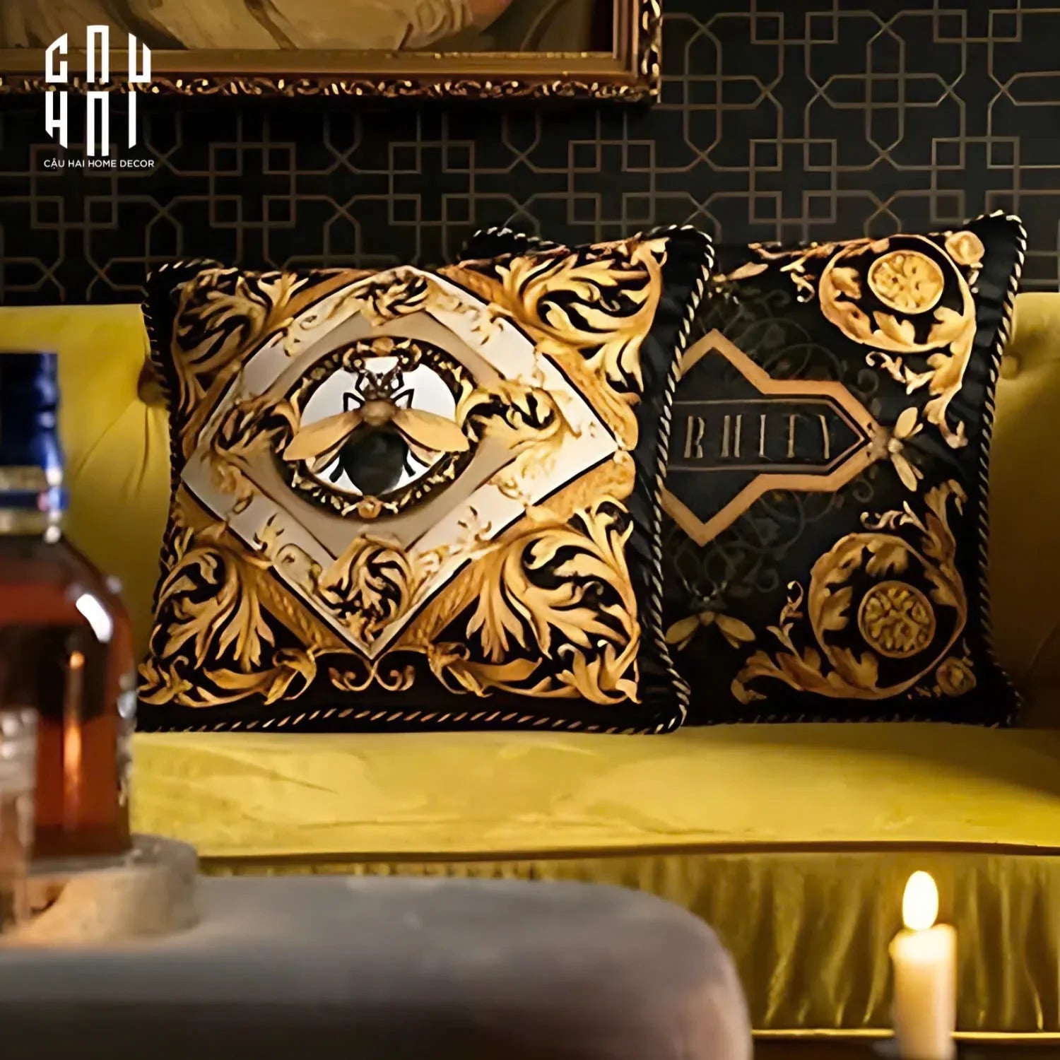 L’Atelier Du Cusson - Vỏ Gối Nhung Luxury Legacy Of Royalty 45-VỎ GỐI-CẬU HAI HOME DECOR