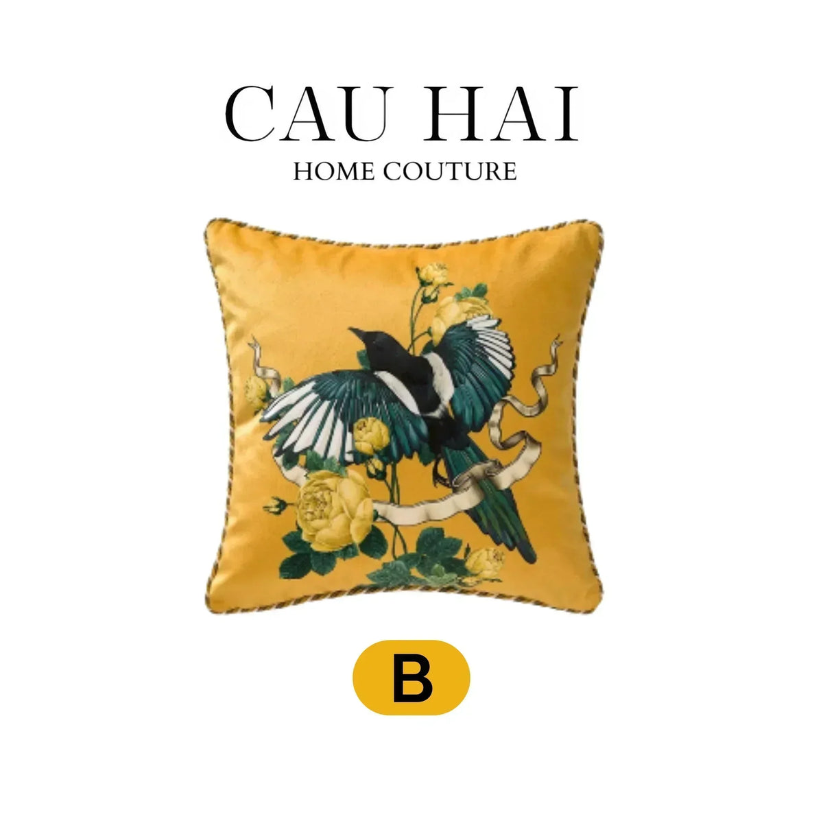L’Atelier Du Cusson - Vỏ Gối Nhung Minh Hoàng A 45x45-VỎ GỐI-CẬU HAI HOME DECOR-CẬU HAI HOME DECOR