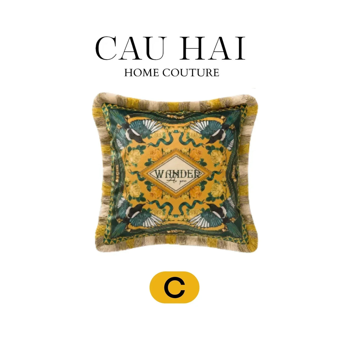 L’Atelier Du Cusson - Vỏ Gối Nhung Minh Hoàng A 45x45-VỎ GỐI-CẬU HAI HOME DECOR-CẬU HAI HOME DECOR