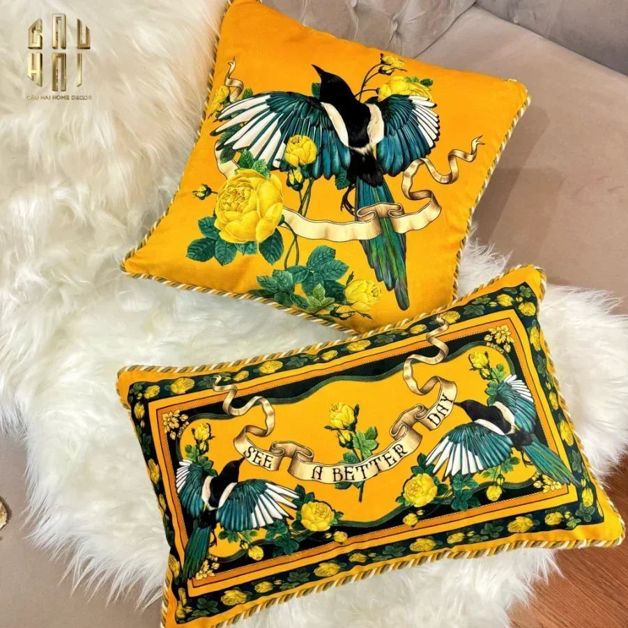 L’Atelier Du Cusson - Vỏ Gối Nhung Minh Hoàng A 45x45-VỎ GỐI-CẬU HAI HOME DECOR-CẬU HAI HOME DECOR