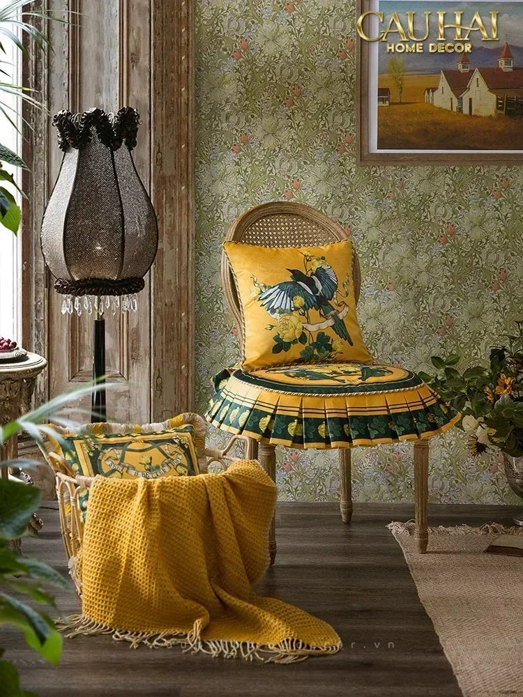 L’Atelier Du Cusson - Vỏ Gối Nhung Minh Hoàng A 45x45-VỎ GỐI-CẬU HAI HOME DECOR-CẬU HAI HOME DECOR
