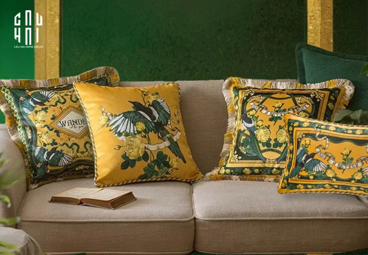 L’Atelier Du Cusson - Vỏ Gối Nhung Minh Hoàng A 45x45-VỎ GỐI-CẬU HAI HOME DECOR-CẬU HAI HOME DECOR