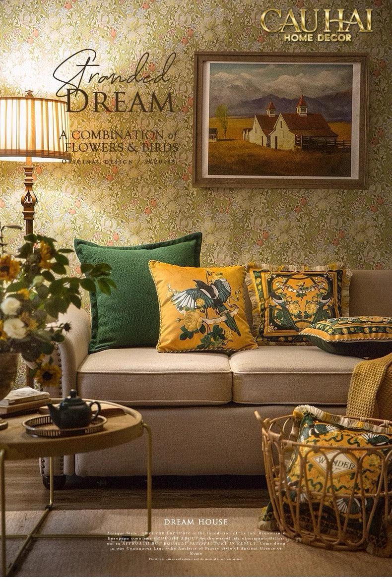 L’Atelier Du Cusson - Vỏ Gối Nhung Minh Hoàng A 45x45-VỎ GỐI-CẬU HAI HOME DECOR-CẬU HAI HOME DECOR
