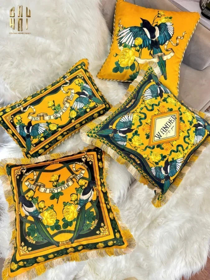 L’Atelier Du Cusson - Vỏ Gối Nhung Minh Hoàng D 30x50-CẬU HAI HOME DECOR